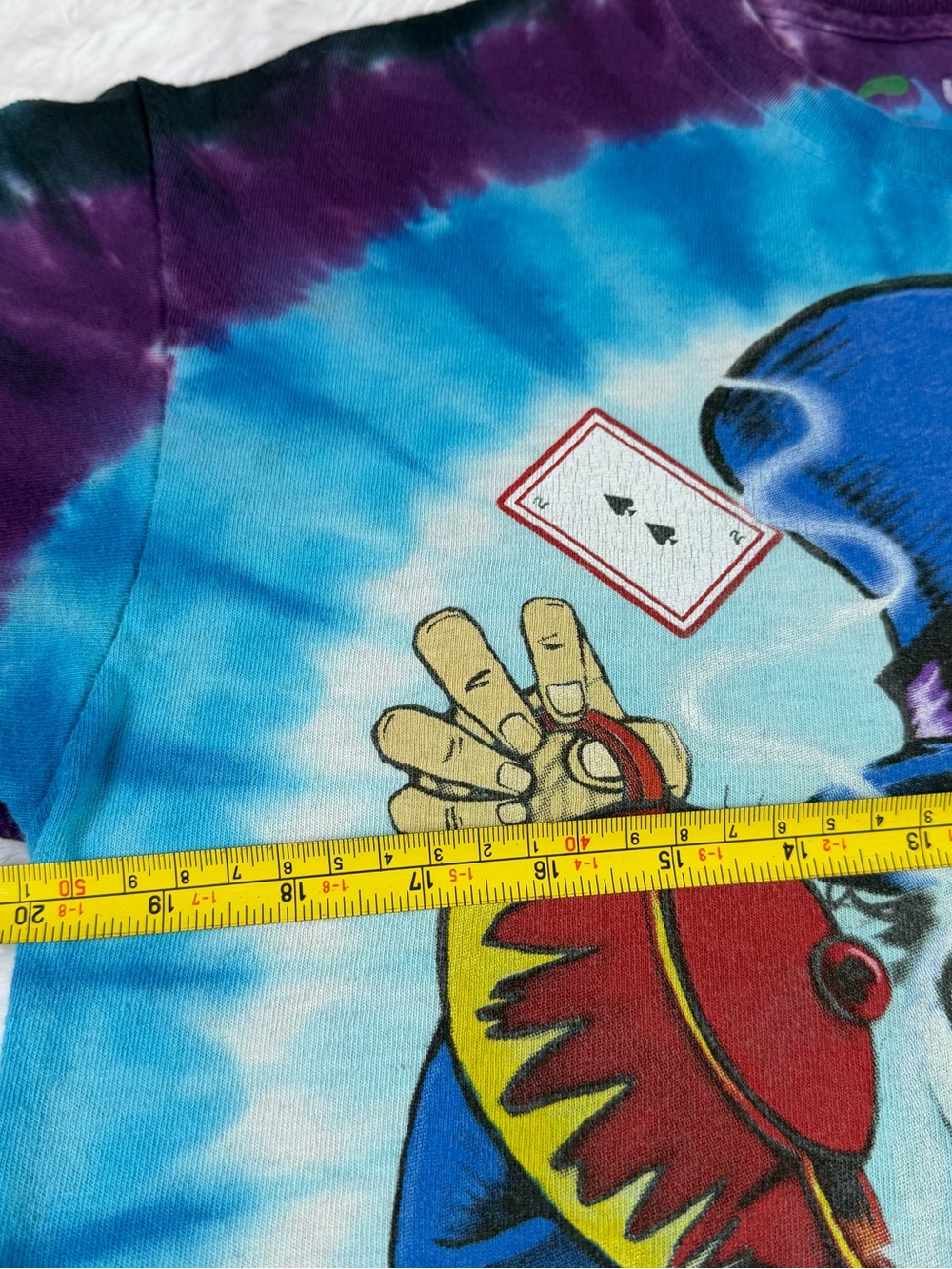 Liquid Blue Blue & Purple Tie-Dye Magician Graphic Tee Alice in Wonderland 2003 - Picture 5 of 11